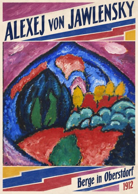 Alexej von Jawlensky Berge in Oberstdorf No6 - Póster