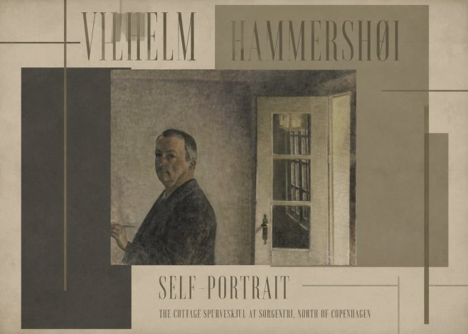 Vilhelm Hammershøi Self-portrait. the Cottage Spurveskjul at Sorgenfri, North of Copenhagen No5 - Póster