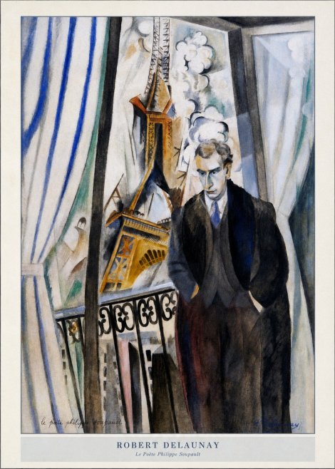 Robert Delaunay Le Poète Philippe Soupault No5 - Póster
