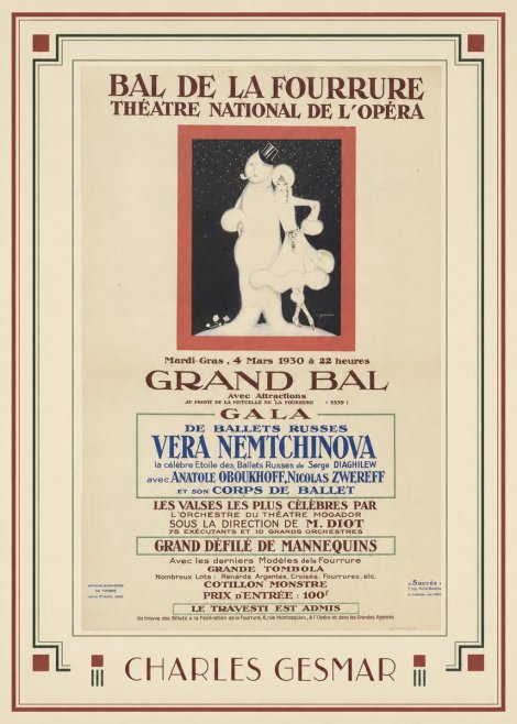 Charles Gesmar Bal De La Fourrure III No1 - Póster