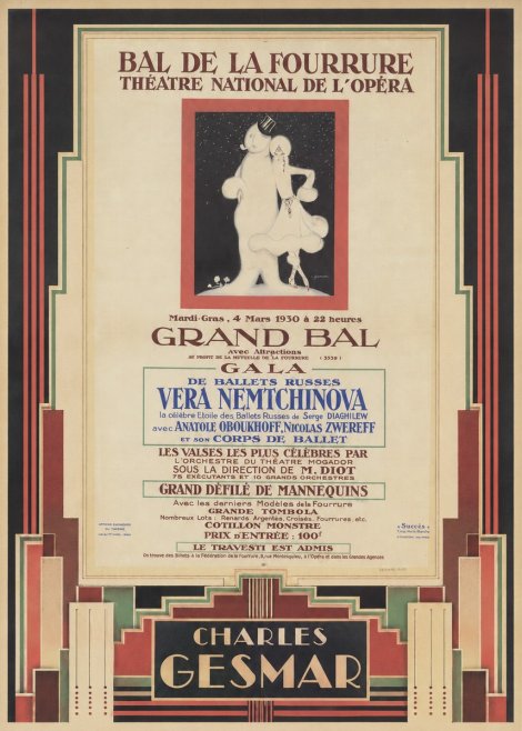 Charles Gesmar Bal De La Fourrure III No4 - Póster