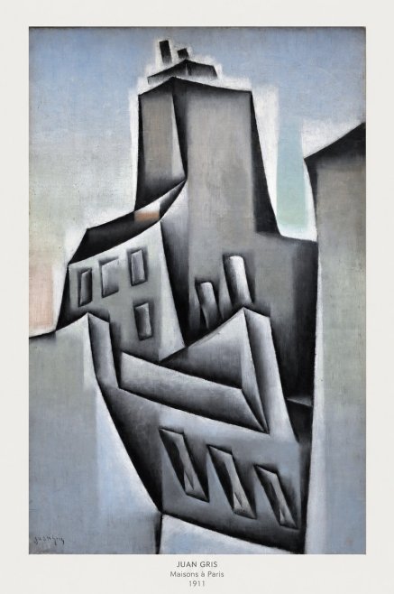 Juan Gris Maisons À Paris No6 - Póster