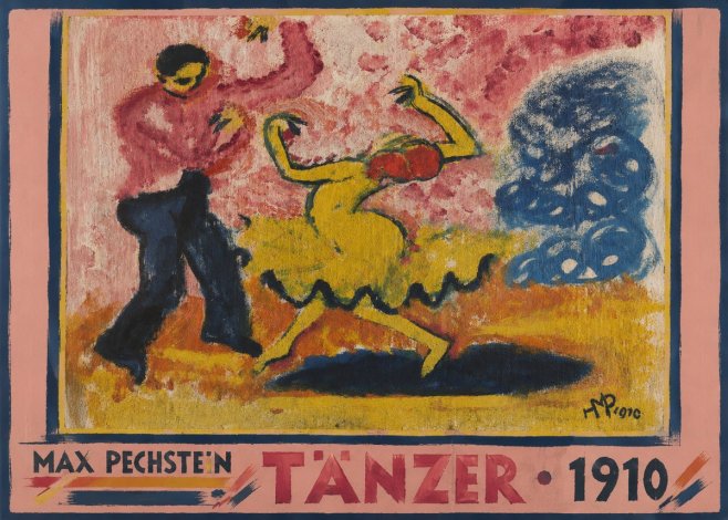 Max Pechstein Tänzer • 1910 No3 - Póster