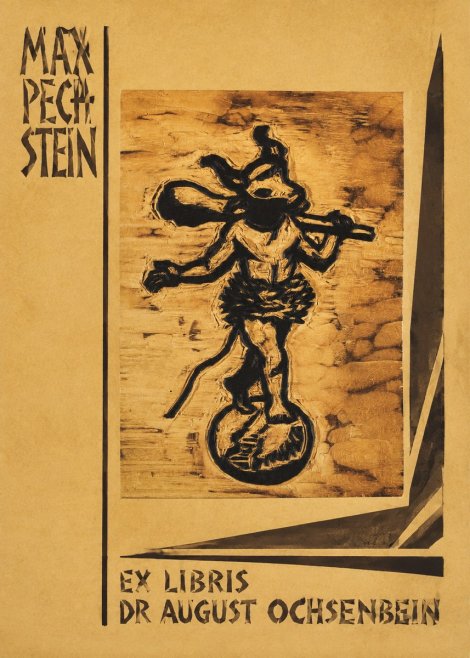 Max Pechstein Ex Libris Dr August Ochsenbein No2 - Póster