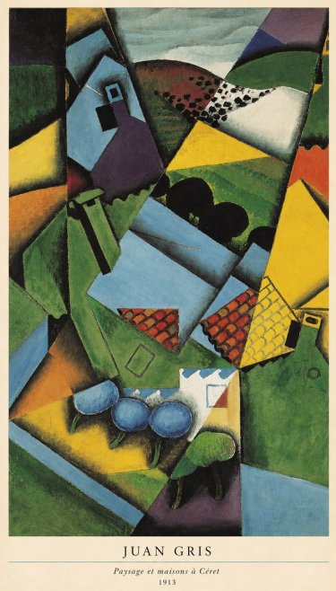 Juan Gris Paysage Et Maisons À Céret No6 - Póster