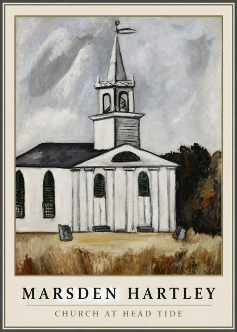 Marsden Hartley Church at Head Tide No1 - Póster