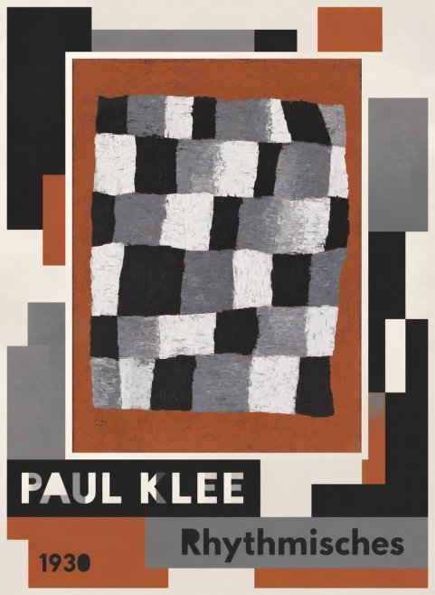 Paul Klee Rhythmisches No4 - Póster