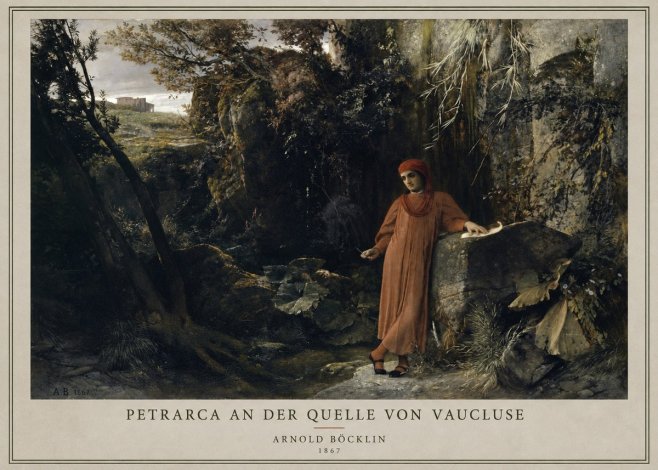 Arnold Böcklin Petrarca an Der Quelle Von Vaucluse No3 - Póster