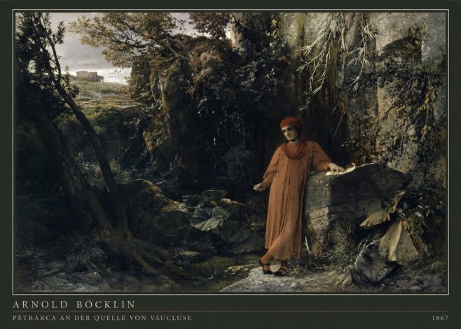 Arnold Böcklin Petrarca an Der Quelle Von Vaucluse No4 - Póster