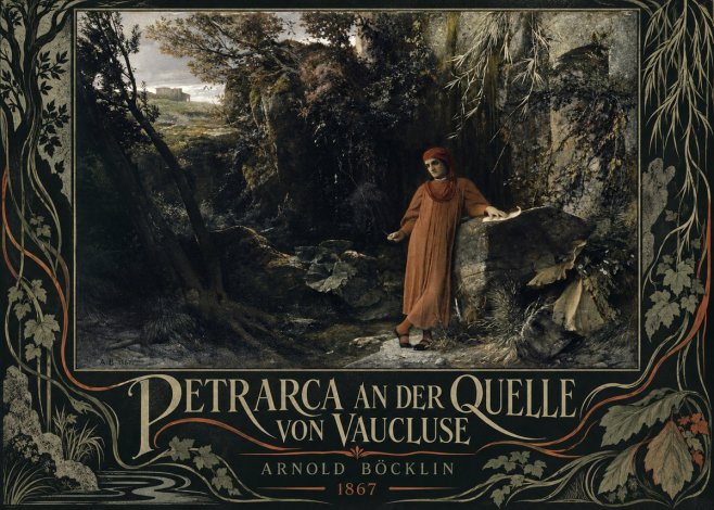 Arnold Böcklin Petrarca an Der Quelle Von Vaucluse No5 - Póster