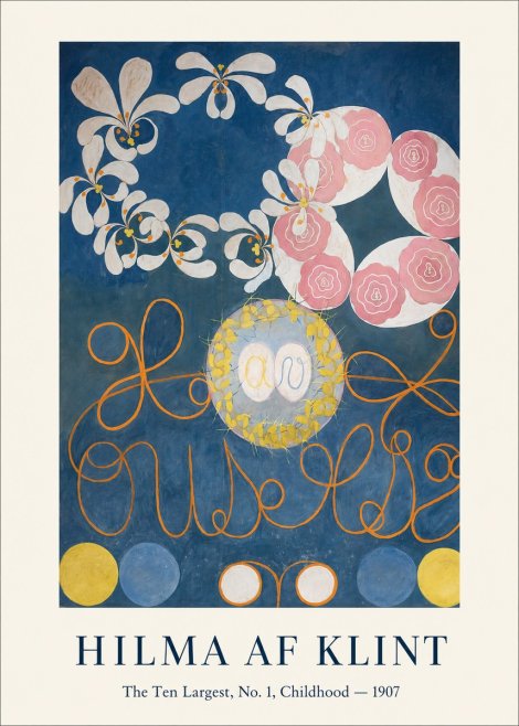 Hilma af Klint The Ten Largest, No. 1, Childhood I No1 - Póster