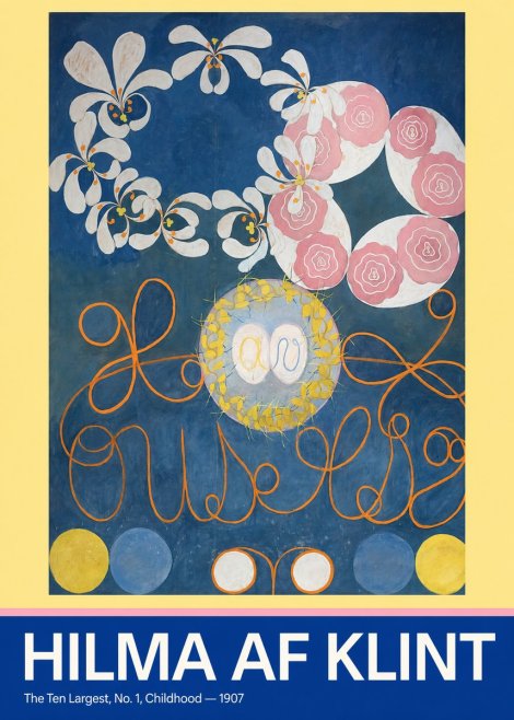 Hilma af Klint The Ten Largest, No. 1, Childhood I No4 - Póster