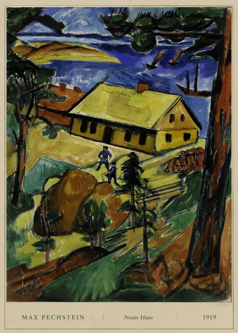 Max Pechstein Neues Haus No6 - Póster