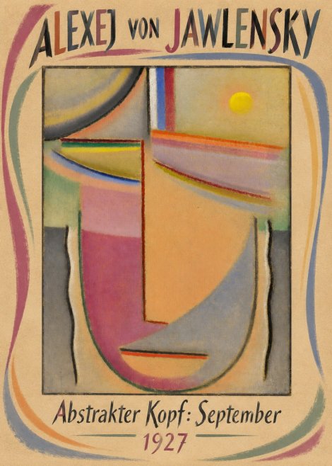 Alexej von Jawlensky Abstrakter Kopf: September No3 - Póster