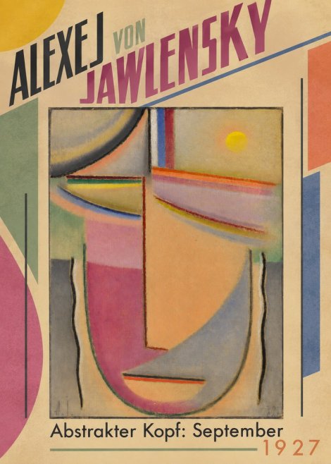 Alexej von Jawlensky Abstrakter Kopf: September No5 - Póster