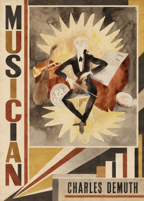 Charles Demuth Musician No3 - Póster