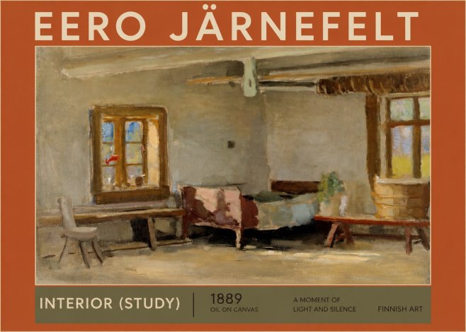Eero Järnefelt Interior (Study) No2 - Póster