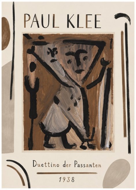 Paul Klee Duettino Der Passanten No1 - Póster