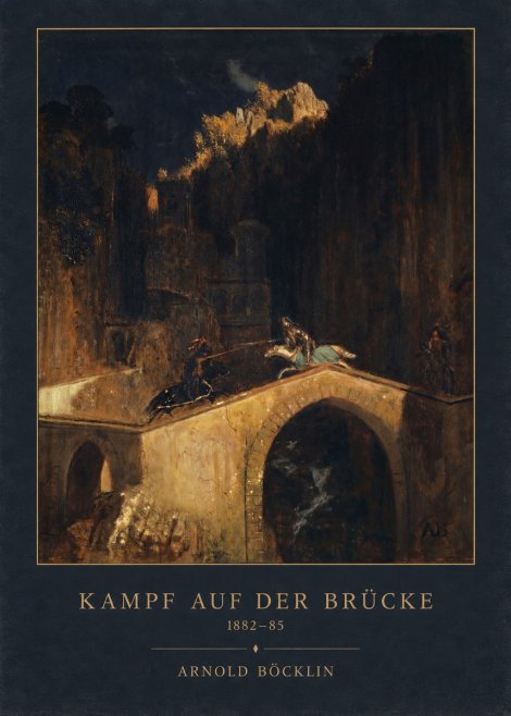 Arnold Böcklin Kampf Auf Der Brücke No3 - Póster