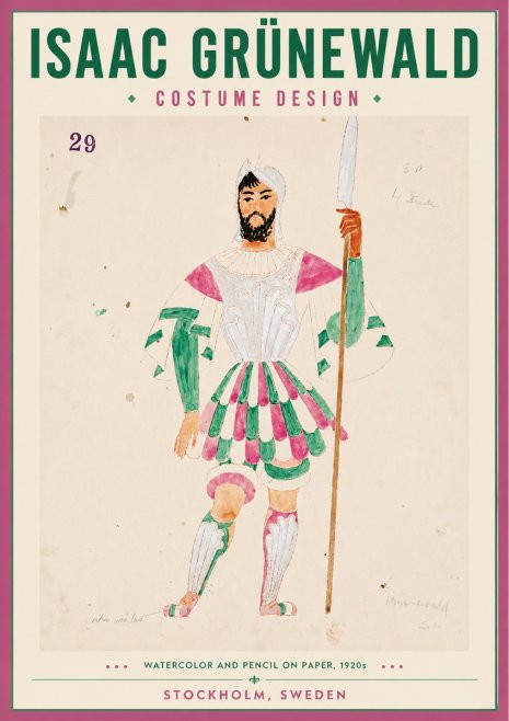 Isaac Grünewald Costume Design No. 29 No4 - Póster