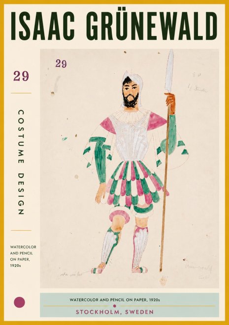 Isaac Grünewald Costume Design No. 29 No5 - Póster