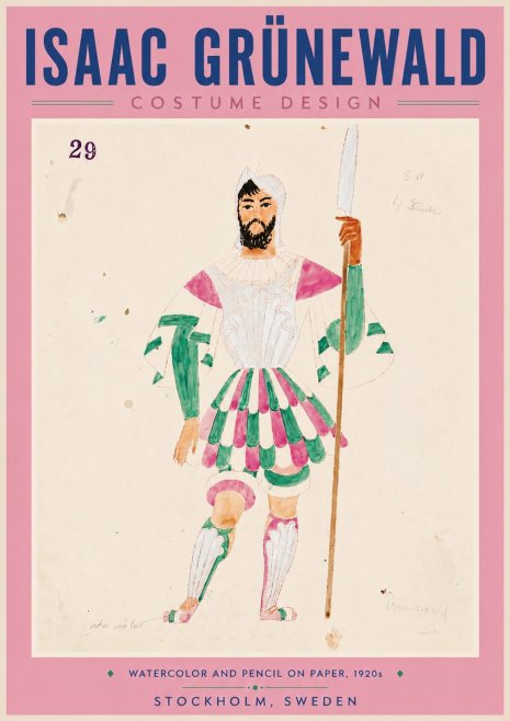 Isaac Grünewald Costume Design No. 29 No6 - Póster