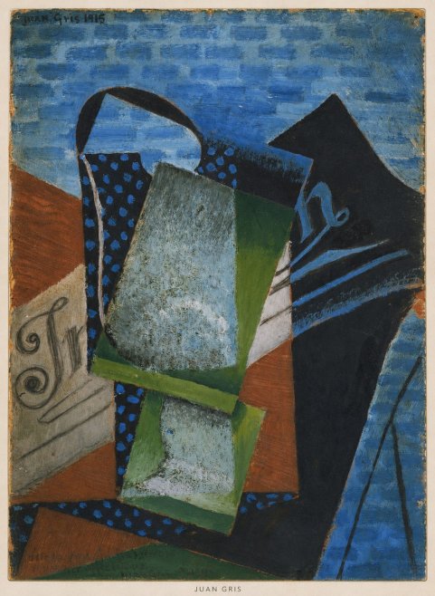 Juan Gris Still Life with Fruit Bowl and Bottle No5 - Póster