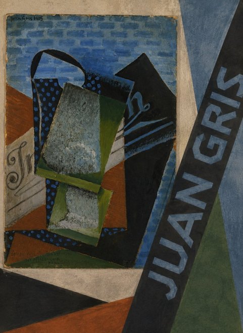 Juan Gris Still Life with Fruit Bowl and Bottle No6 - Póster
