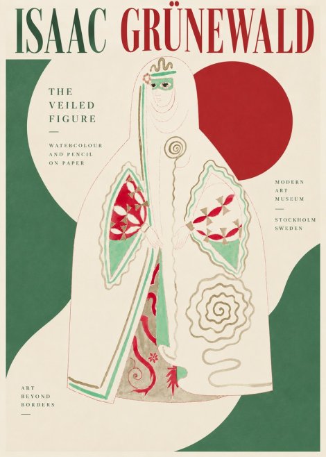 Isaac Grünewald The Veiled Figure No5 - Póster