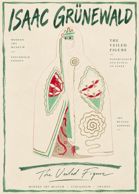 Isaac Grünewald The Veiled Figure No6 - Póster
