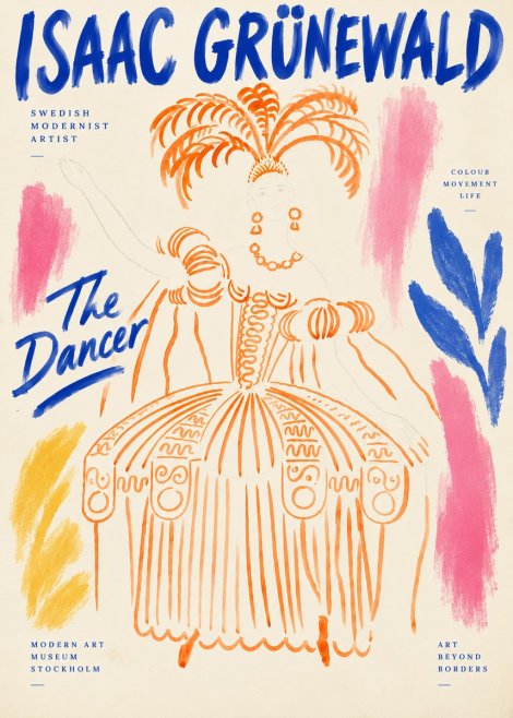 Isaac Grünewald The Dancer II No6 - Póster