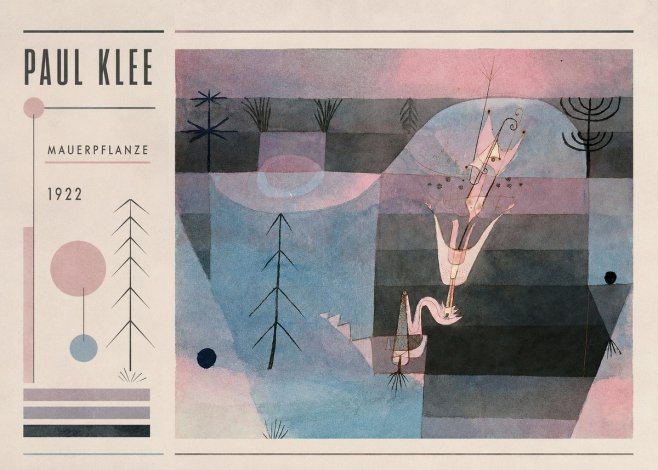 Paul Klee Mauerpflanze No2 - Póster