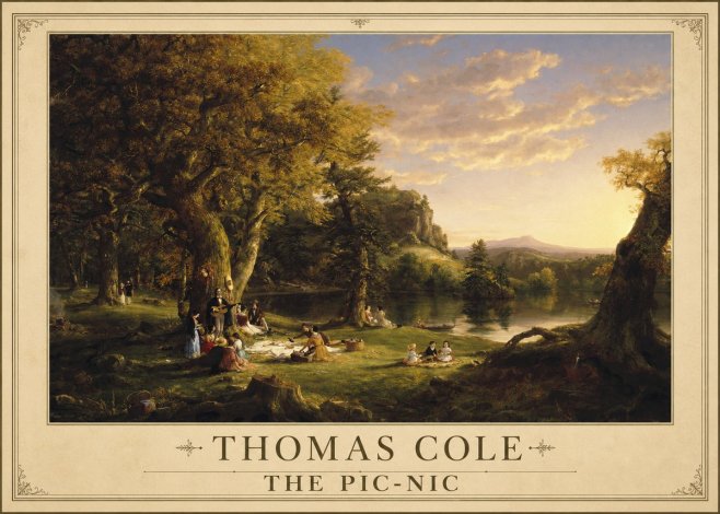 Thomas Cole The Pic-nic II No1 - Póster