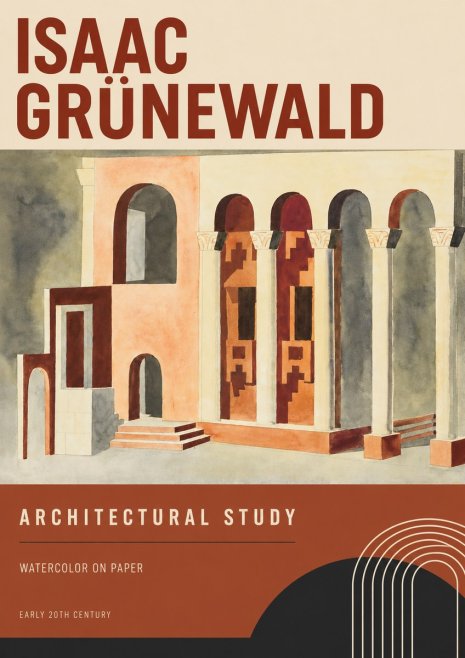 Isaac Grünewald Architectural Study II No2 - Póster