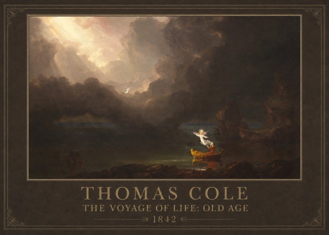 Thomas Cole The Voyage of Life: Old Age IV No1 - Póster