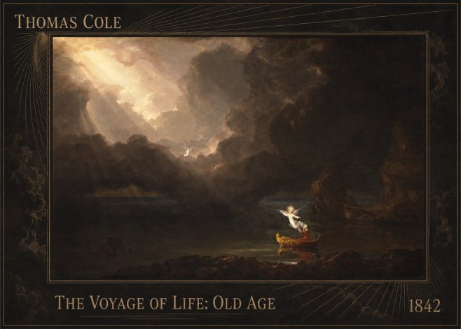 Thomas Cole The Voyage of Life: Old Age IV No2 - Póster