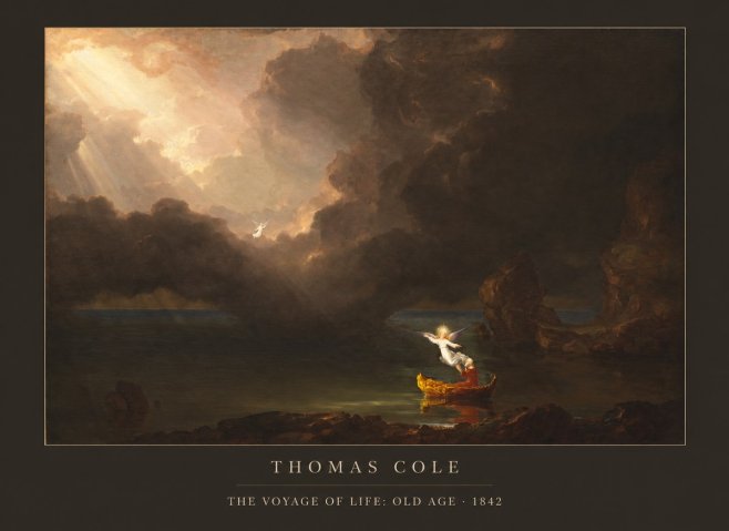 Thomas Cole The Voyage of Life: Old Age IV No6 - Póster