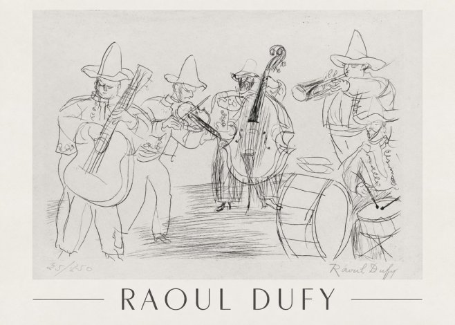 Raoul Dufy Musicians No1 - Póster