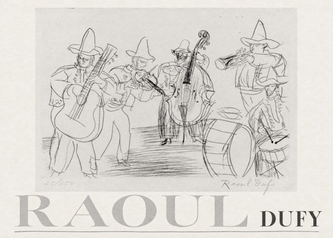 Raoul Dufy Musicians No3 - Póster