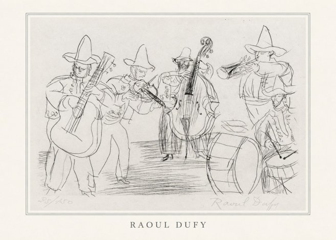 Raoul Dufy Musicians No4 - Póster