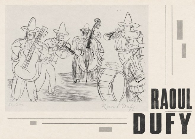 Raoul Dufy Musicians No5 - Póster