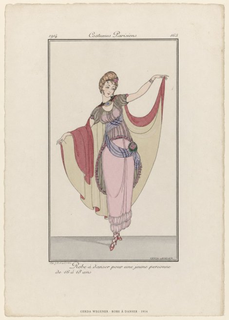 Gerda Wegener Robe À Danser No6 - Póster
