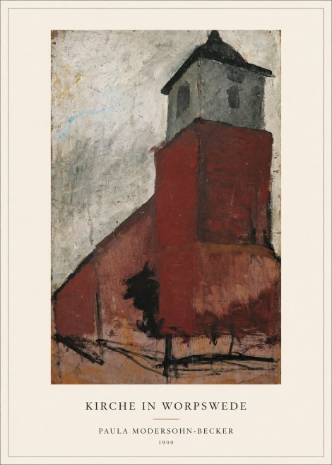 Paula Modersohn-Becker Kirche in Worpswede No4 - Póster