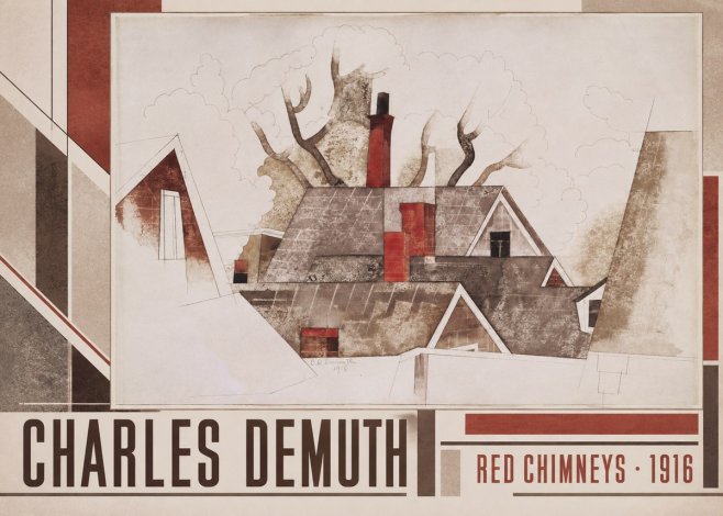 Charles Demuth Red Chimneys No2 - Póster