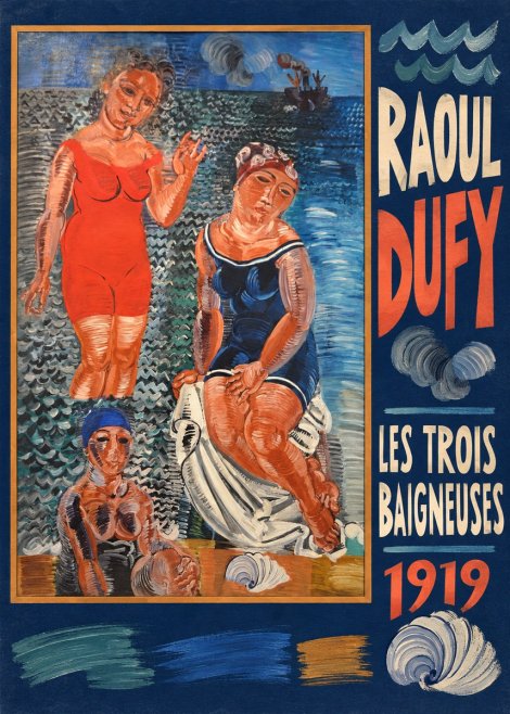 Raoul Dufy Les Trois Baigneuses No5 - Póster