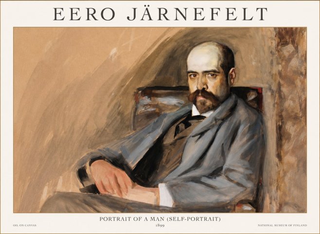 Eero Järnefelt Portrait of a Man (Self-portrait) No1 - Póster