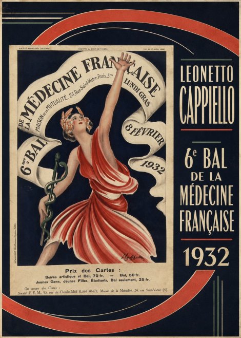 Leonetto Cappiello 6E Bal De La Médecine Française - 1932 No4 - Póster