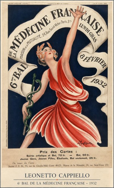 Leonetto Cappiello 6E Bal De La Médecine Française - 1932 No5 - Póster
