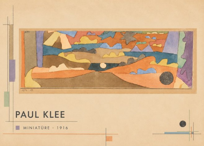 Paul Klee Miniatüre · 1916 No6 - Póster