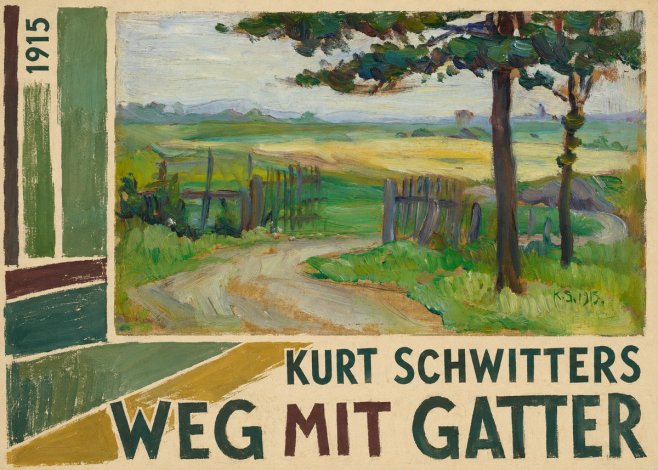 Kurt Schwitters Weg Mit Gatter No2 - Póster
